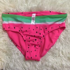 Justice Girls water melon print bottom New
